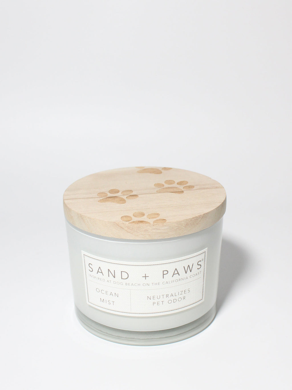 Aromatic Sand + Paws Ocean Mist 12 oz scented candle