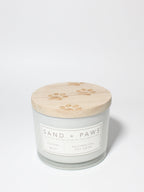 Aromatic Sand + Paws Ocean Mist 12 oz scented candle
