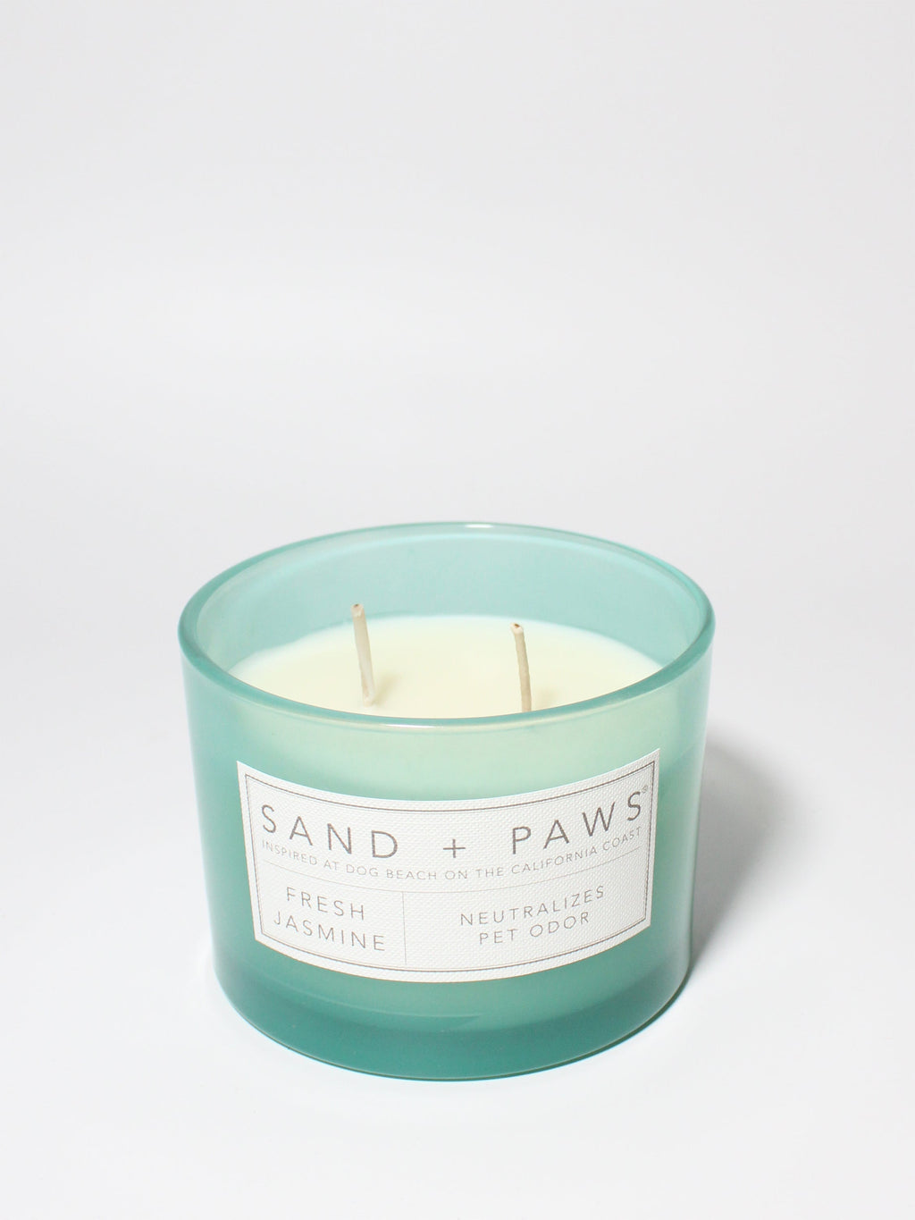 Aromatic Sand + Paws Fresh Jasmine 12 oz scented candle