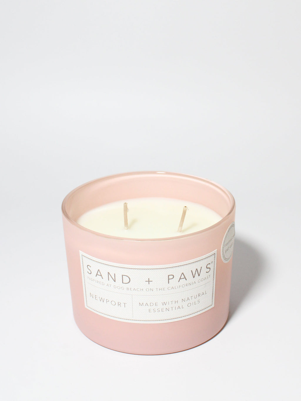 Aromatic Sand + Paws Newport 12 oz scented candle