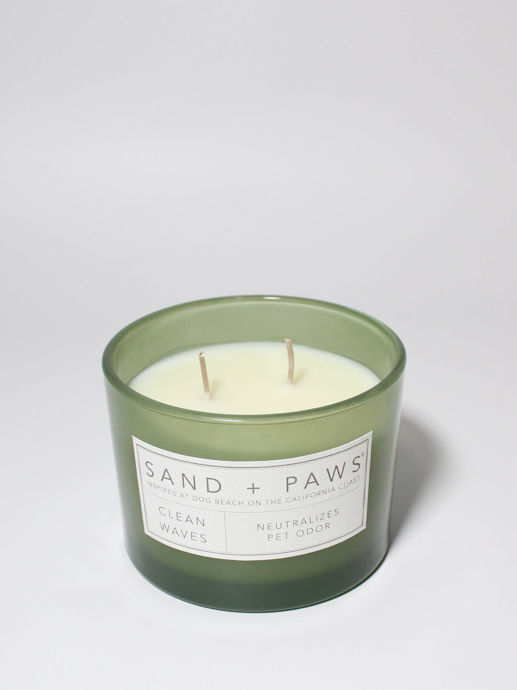Aromatic Sand + Paws Clean Waves 12 oz scented candle