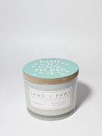 Aromatic Sand + Paws Gardenia 12 oz scented candle