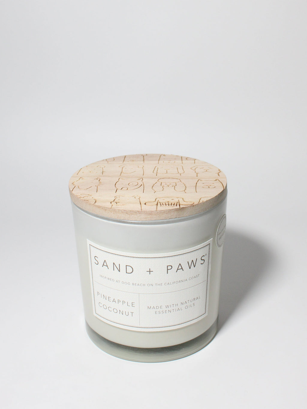 Aromatic Sand + Paws Pineapple Coconut 21 oz scented candle