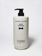 Premium Sand + Paws Pet Shampoo & Conditioner - Baby Powder