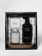 Luxury Tahitian Vanilla Hand Soap & Candle Set
