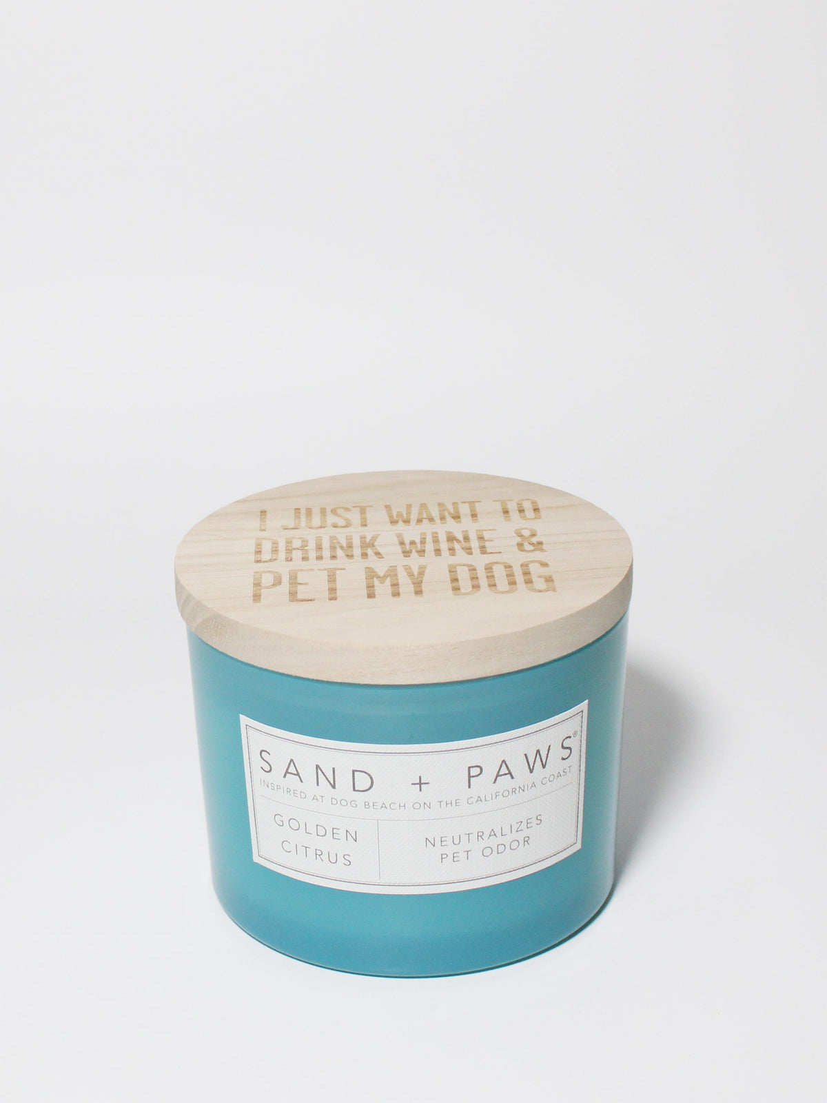 Aromatic Sand + Paws Golden Citrus 12 oz scented candle