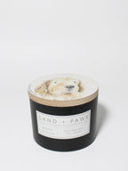 Aromatic Sand + Paws White Vanilla 12 oz scented candle