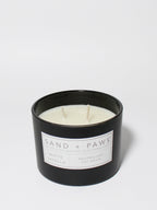 Aromatic Sand + Paws White Vanilla 12 oz scented candle