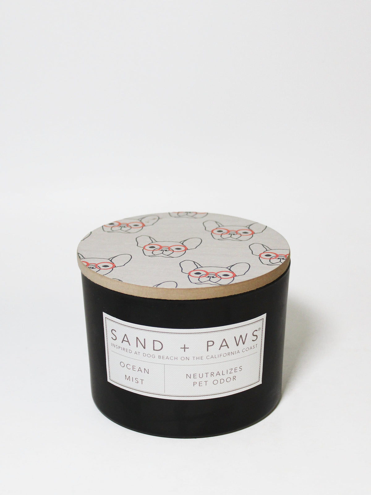 Aromatic Sand + Paws Ocean Mist 12 oz scented candle