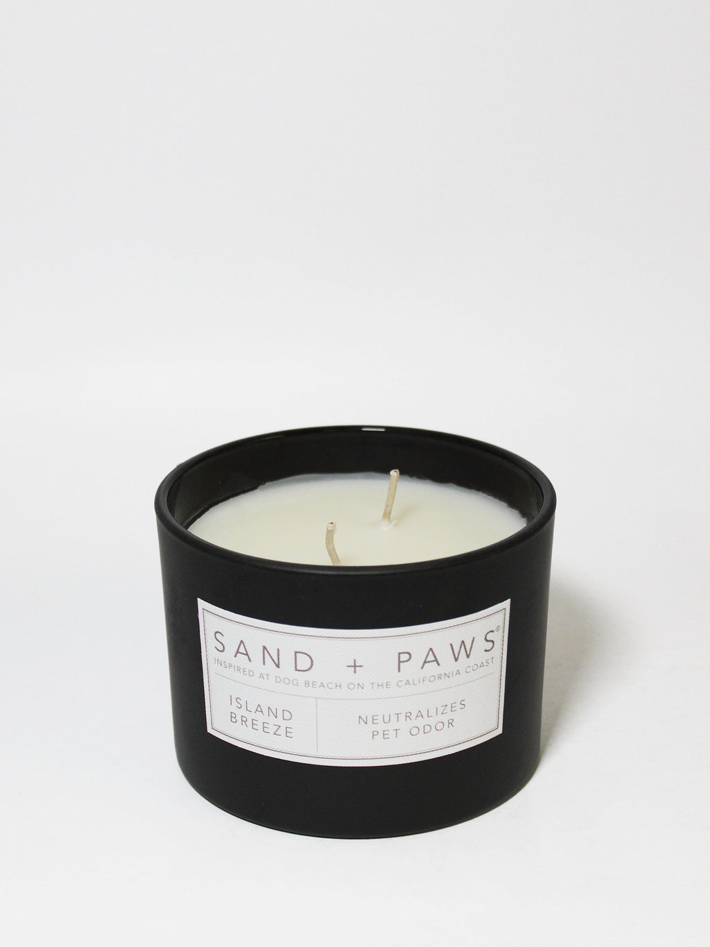 Aromatic Sand + Paws Island Breeze 12 oz scented candle