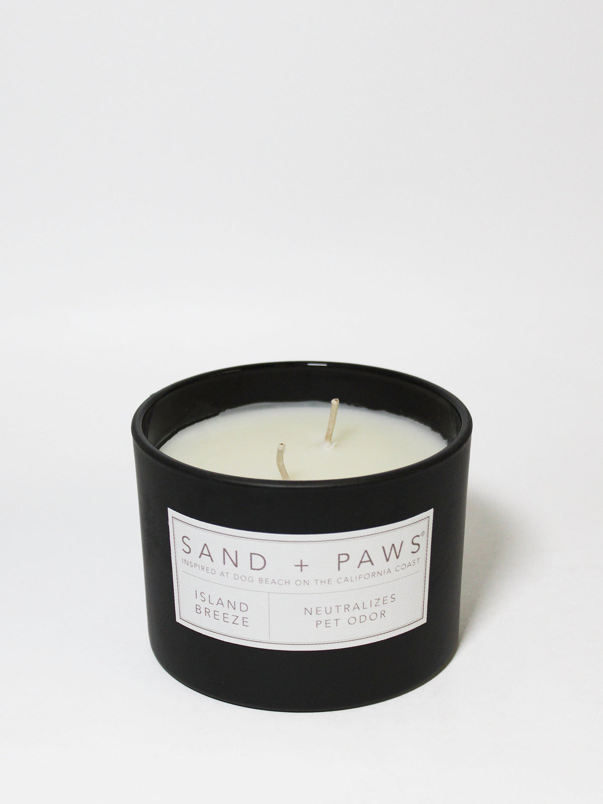 Aromatic Sand + Paws Island Breeze 12 oz scented candle