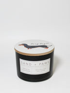 Aromatic Sand + Paws Cedar & Lavender 12 oz scented candle