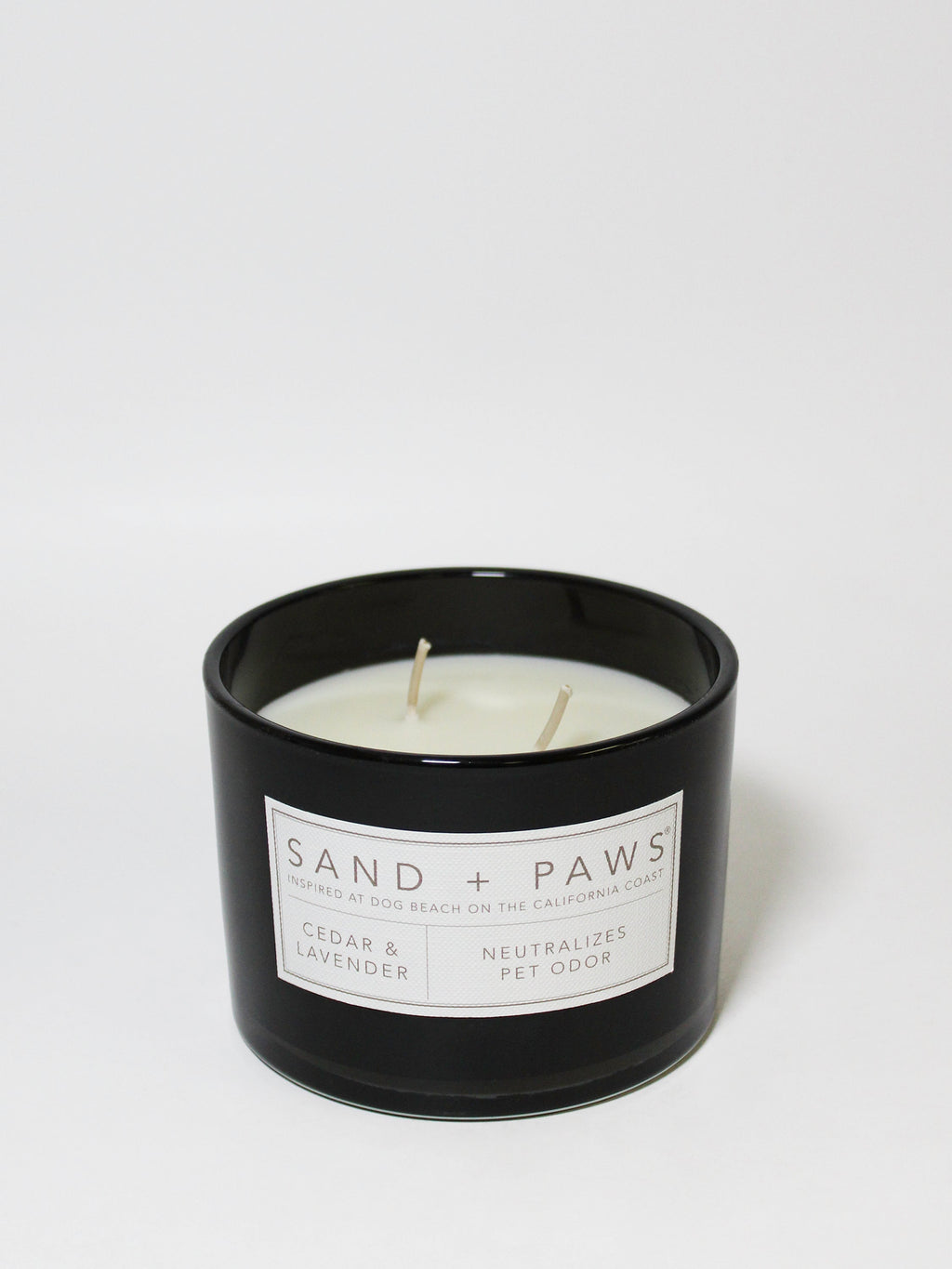 Aromatic Sand + Paws Cedar & Lavender 12 oz scented candle