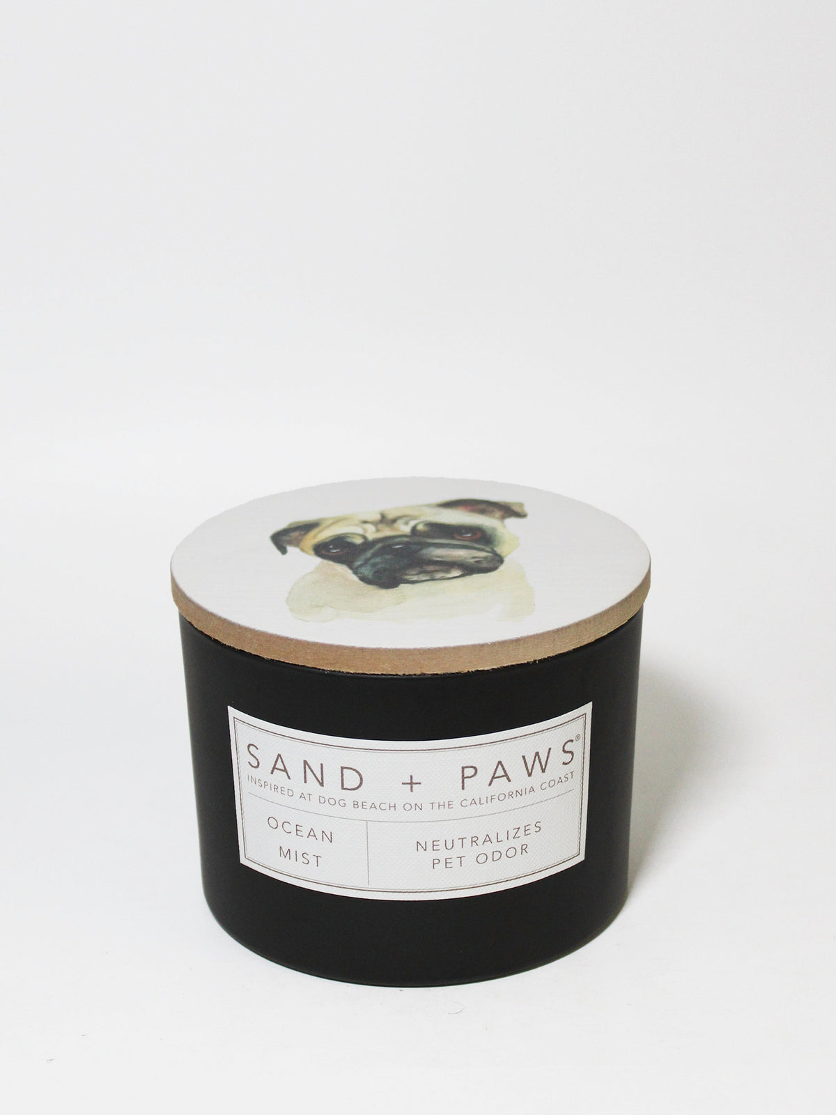 Aromatic Sand + Paws Ocean Mist 12 oz scented candle