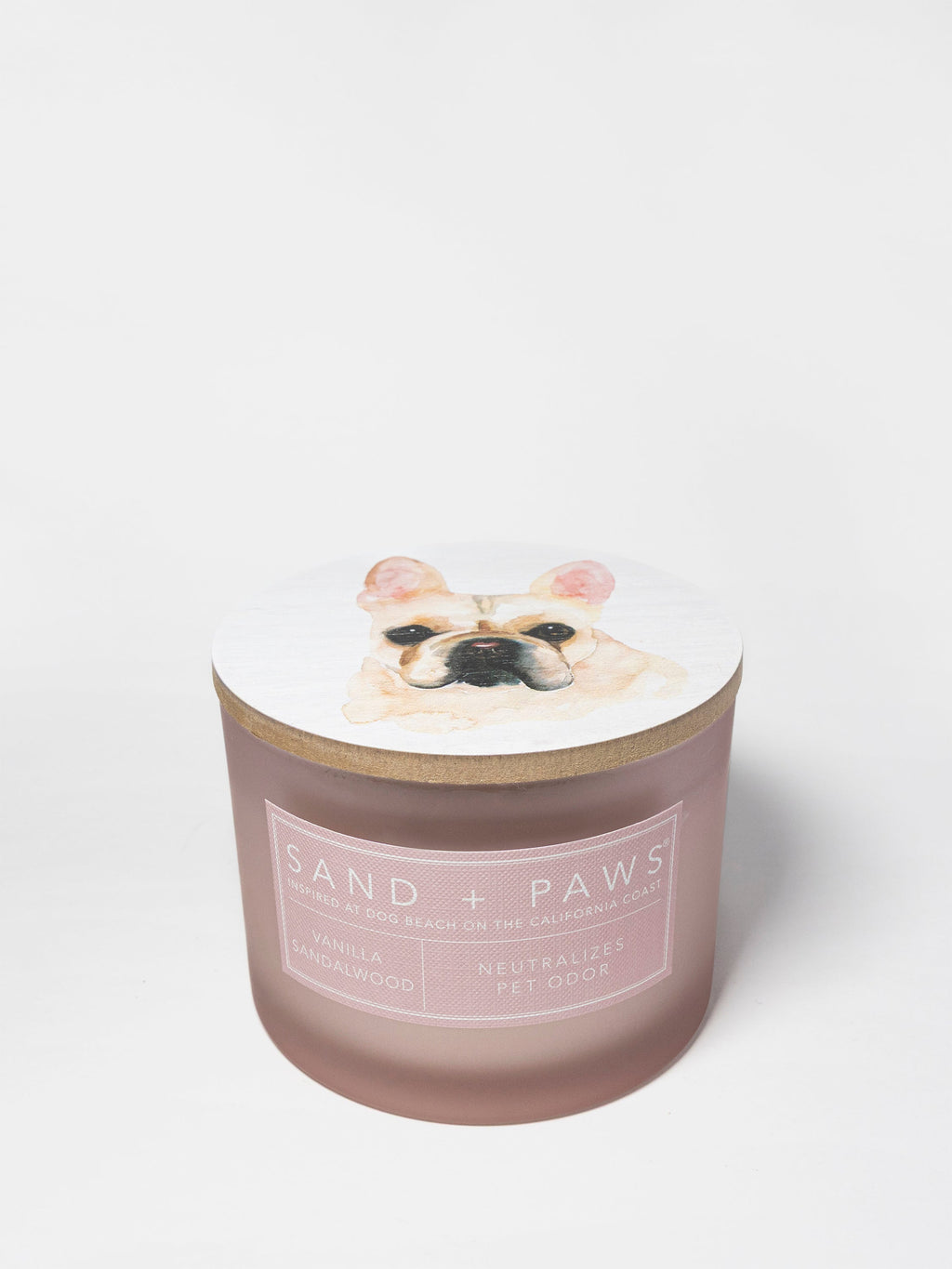 Aromatic Sand + Paws Vanilla Sandalwood 12 oz scented candle