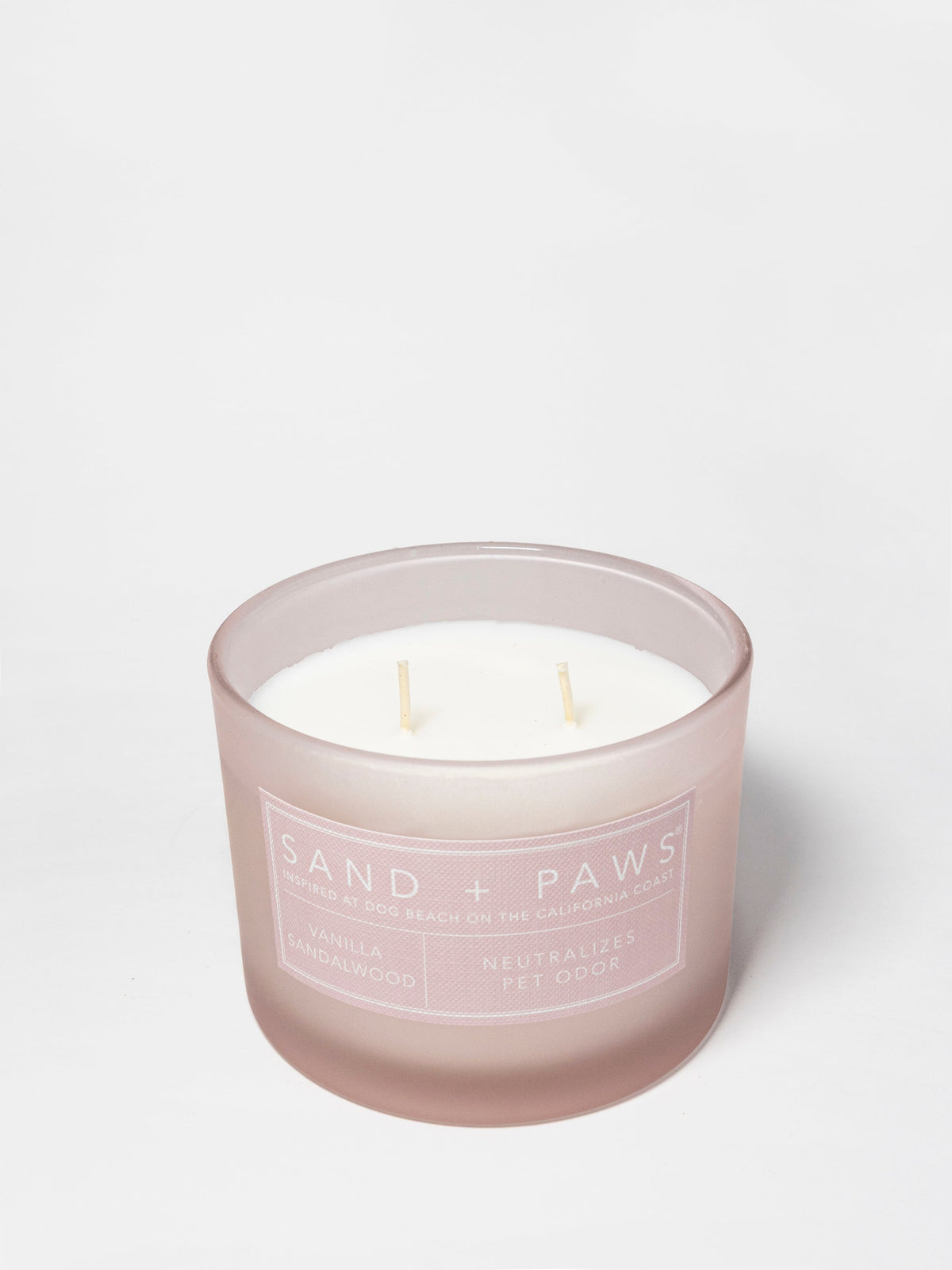 Aromatic Sand + Paws Vanilla Sandalwood 12 oz scented candle