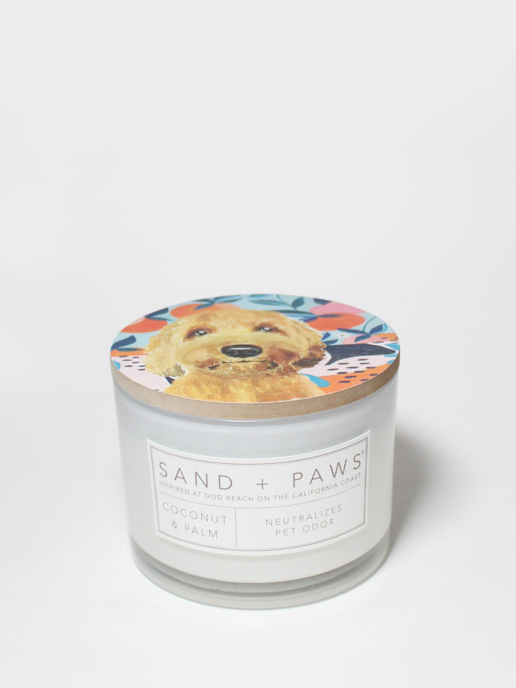 Aromatic Sand + Paws Coconut & Palm 12 oz scented candle