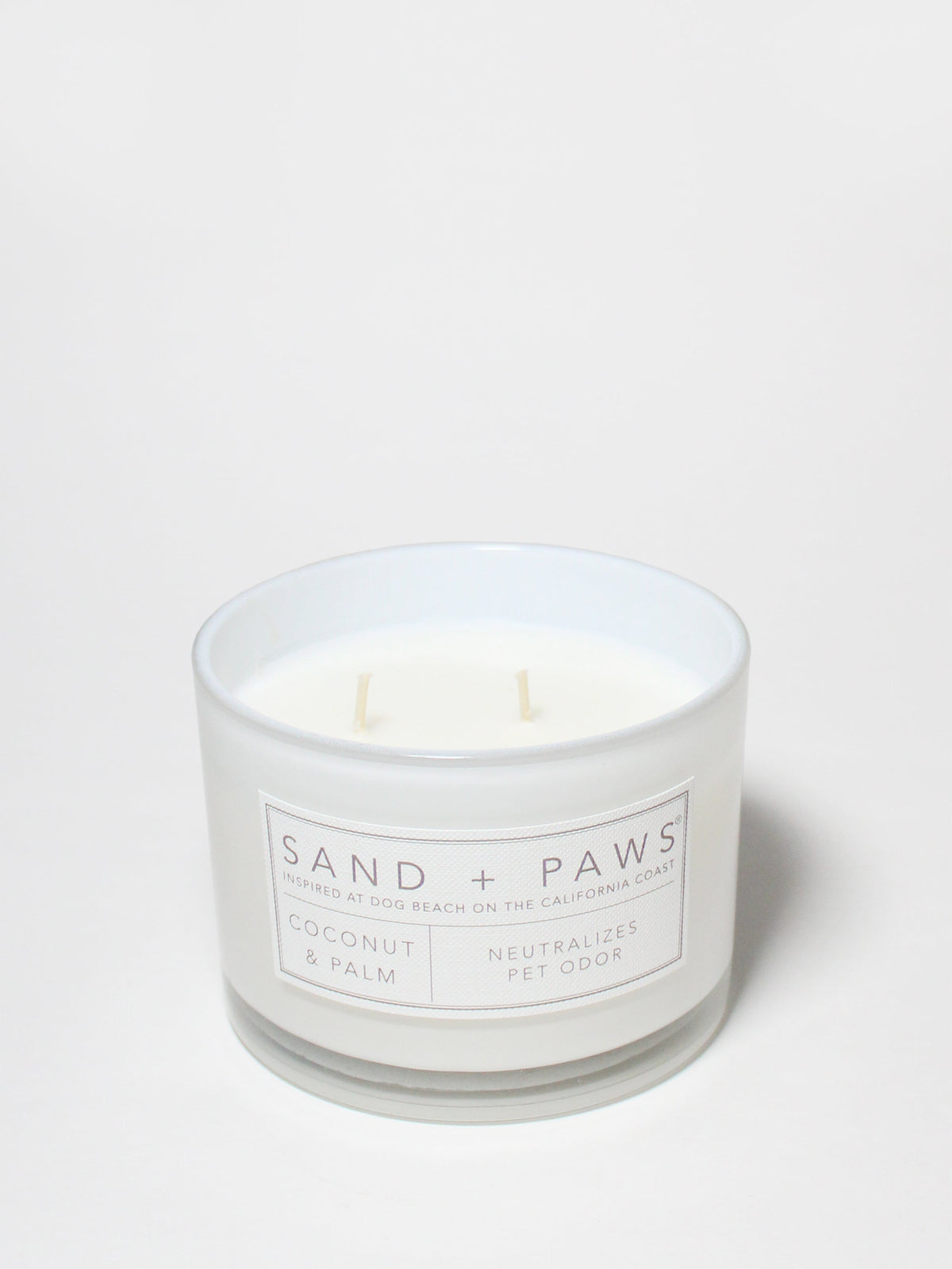 Aromatic Sand + Paws Coconut & Palm 12 oz scented candle