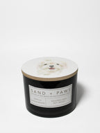 Aromatic Sand + Paws Vanilla Sandalwood 12 oz scented candle