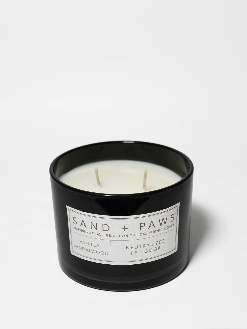 Aromatic Sand + Paws Vanilla Sandalwood 12 oz scented candle