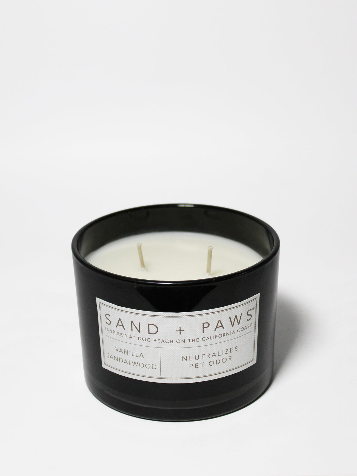 Aromatic Sand + Paws Vanilla Sandalwood 12 oz scented candle
