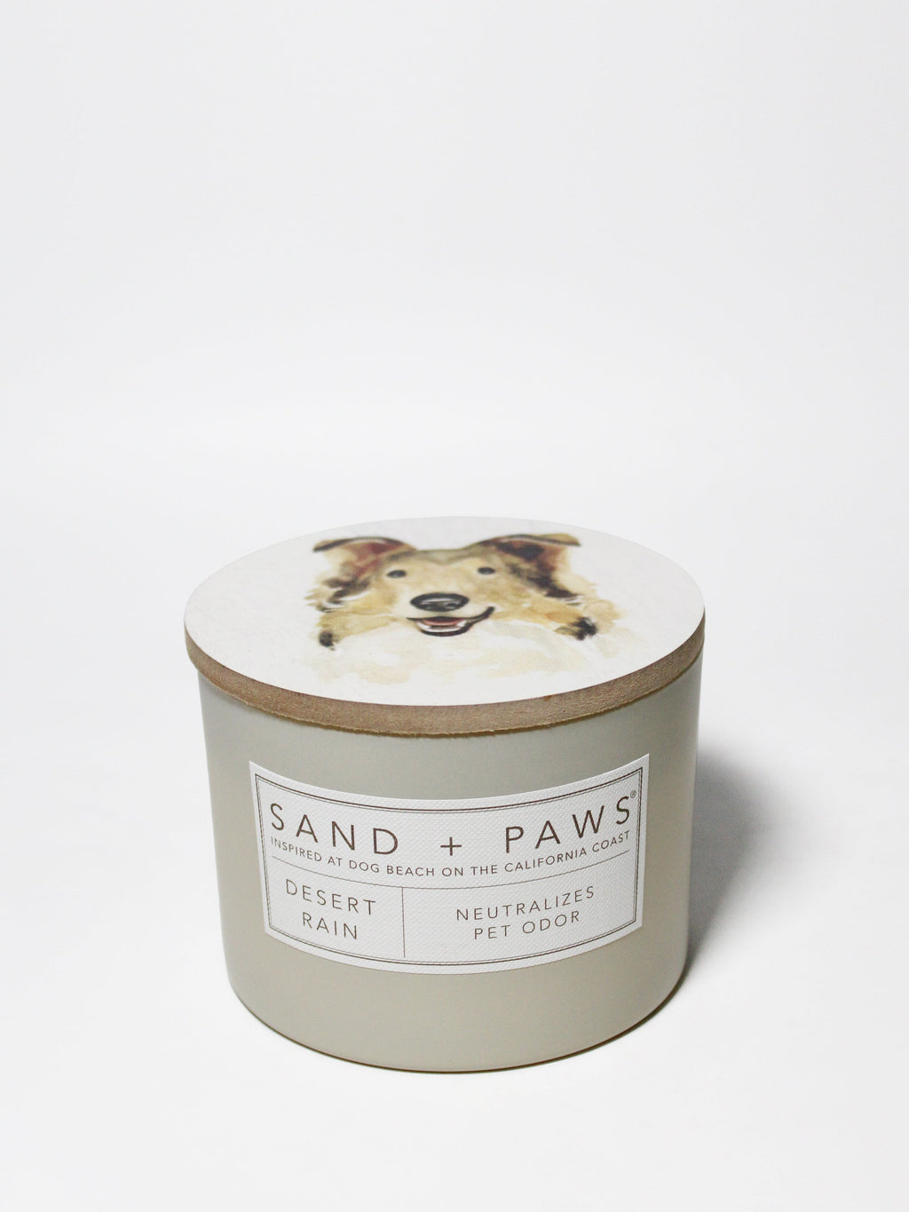 Aromatic Sand + Paws Desert Rain 12 oz scented candle