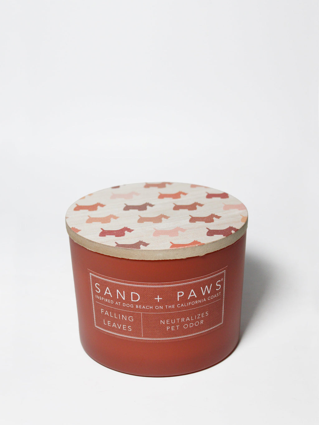 Aromatic Sand + Paws Falling Leaves 12 oz scented candle