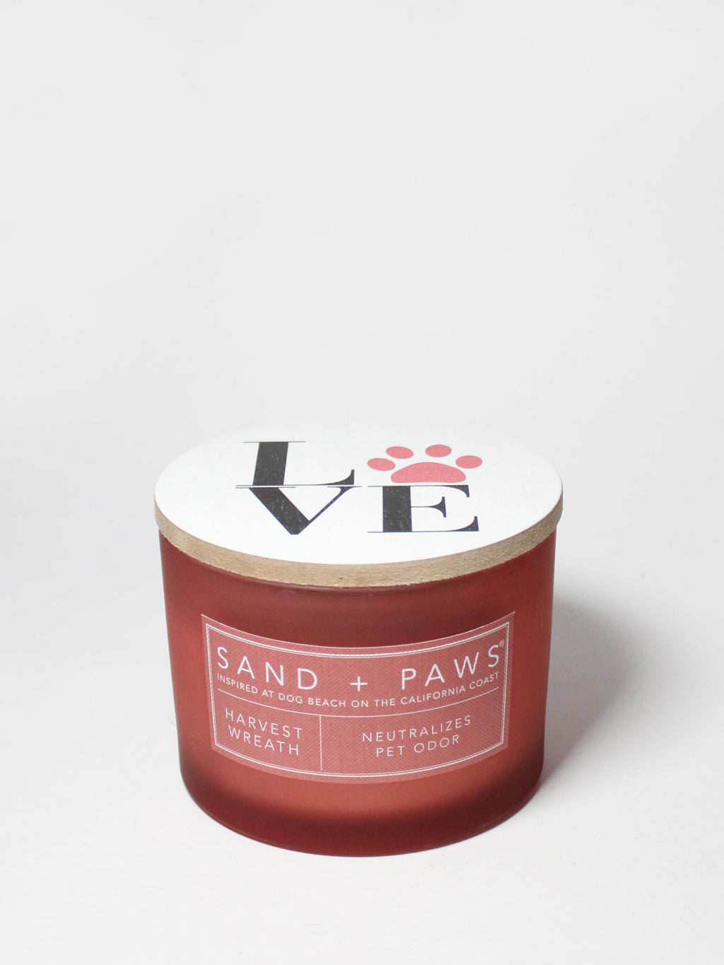 Aromatic Sand + Paws Harvest Wreath 12 oz scented candle