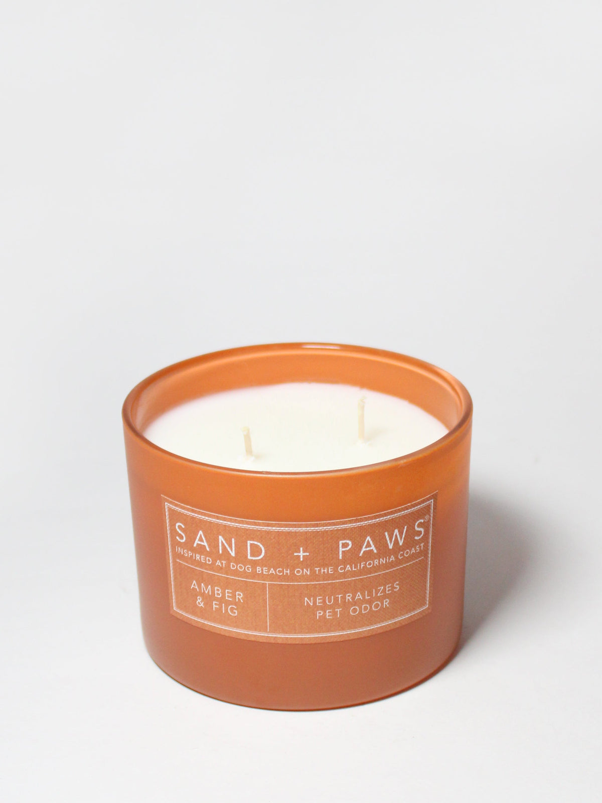 Aromatic Sand + Paws Amber & Fig 12 oz scented candle