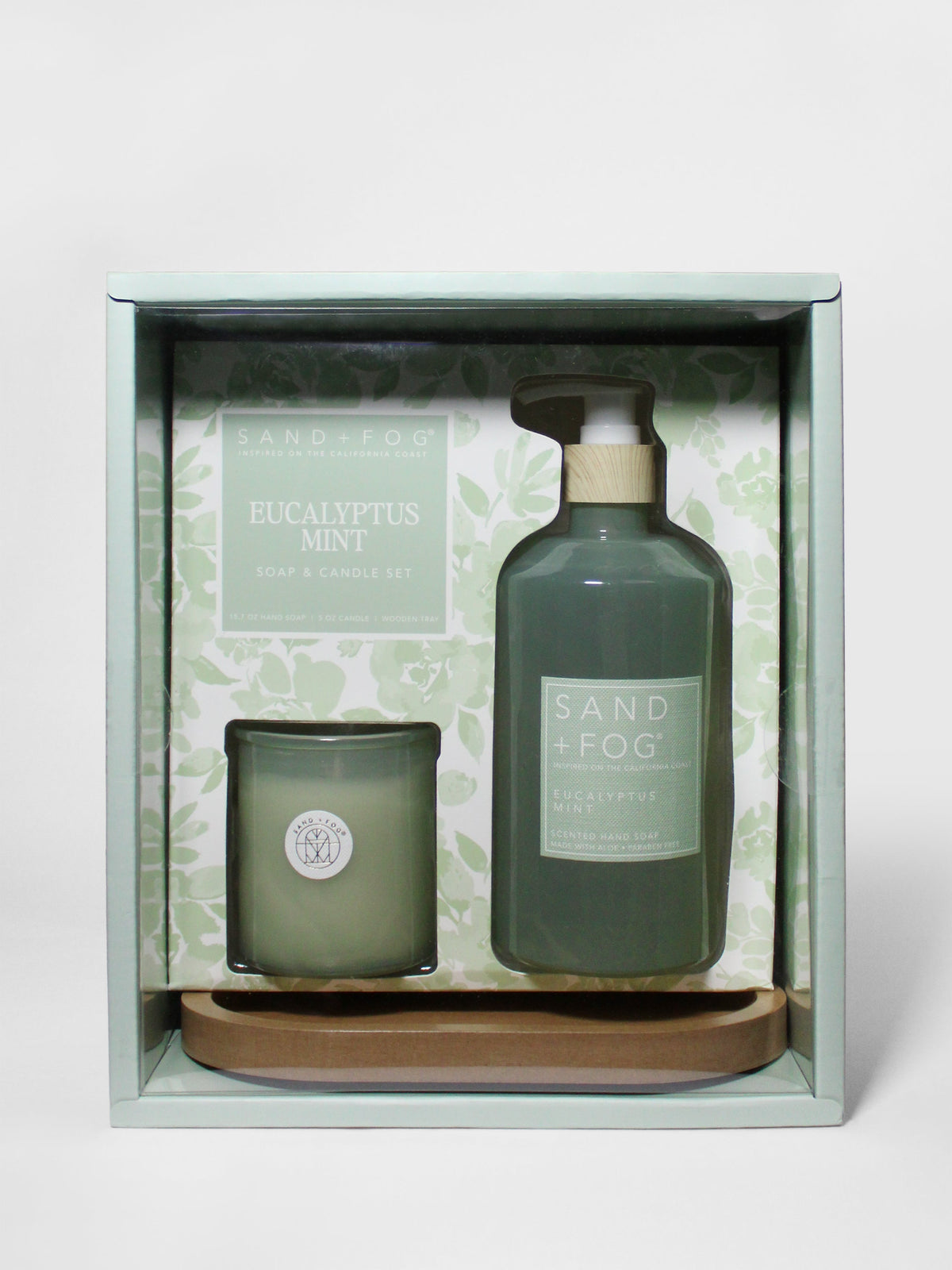 Luxury Eucalyptus Mint Hand Soap & Candle Set