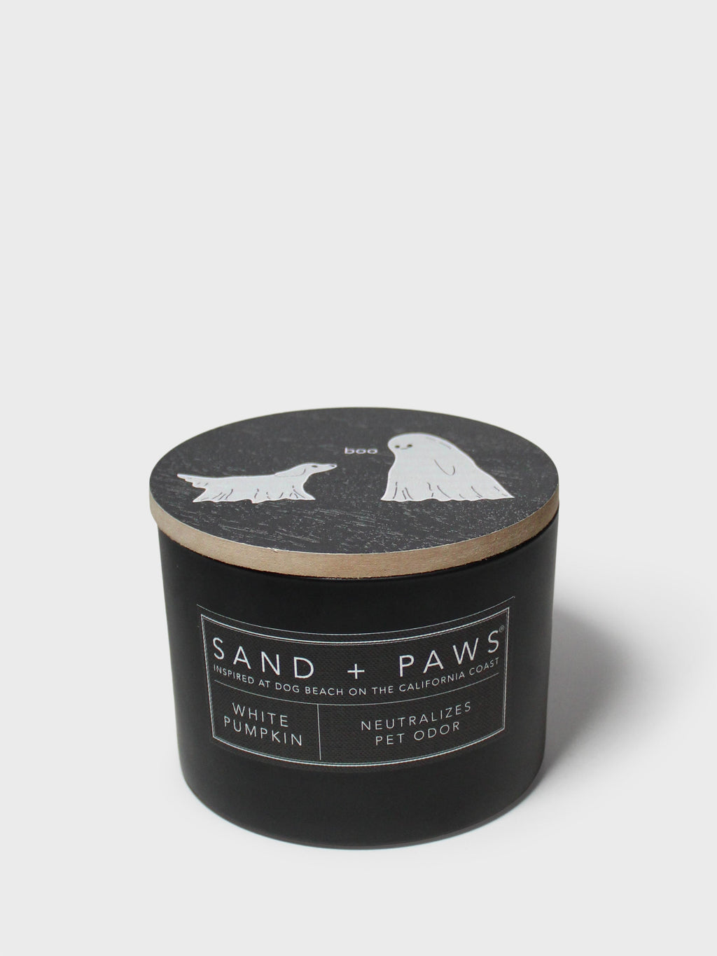 Aromatic Sand + Paws White Pumpkin 12 oz scented candle