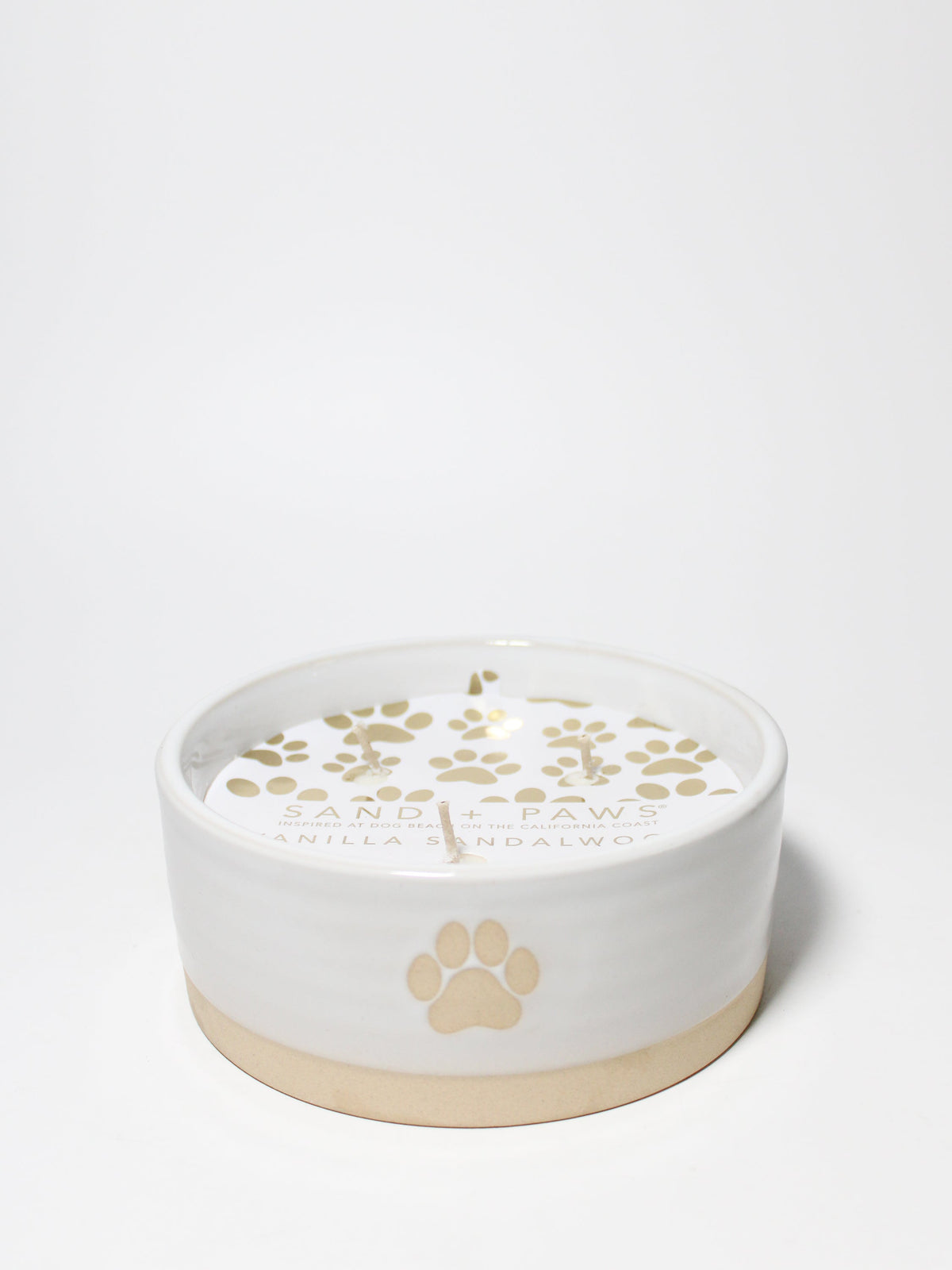 Aromatic Sand + Paws Vanilla Sandalwood 12 oz scented candle