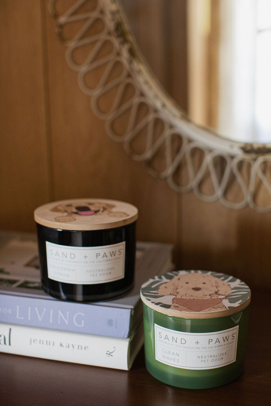 Aromatic Sand + Paws Clean Waves 12 oz scented candle