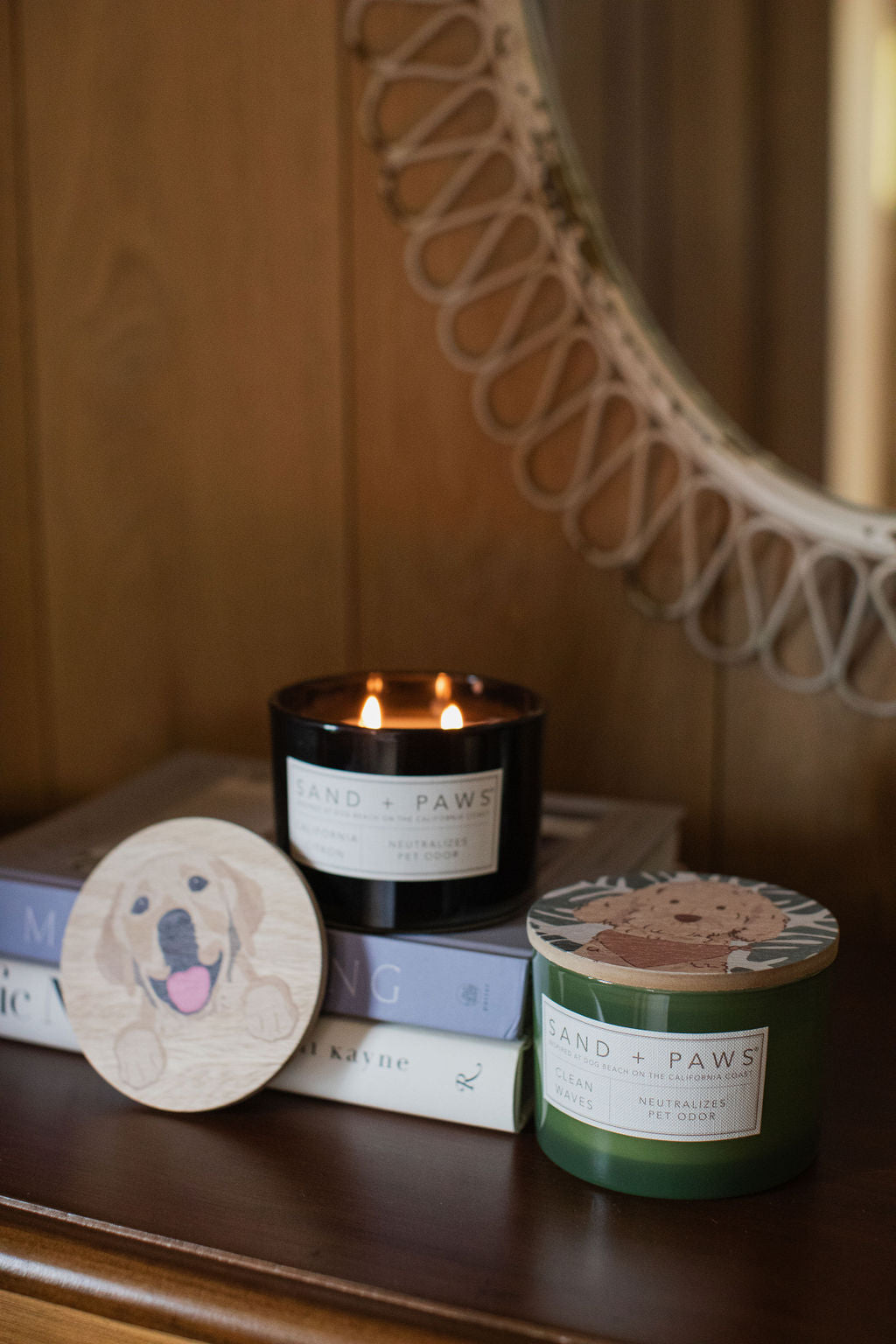 Aromatic Sand + Paws California Citron 12 oz scented candle