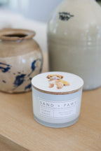 Aromatic Sand + Paws Clean Waves 12 oz scented candle