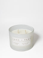 Aromatic Sand + Paws Cashmere & Linen 12 oz scented candle