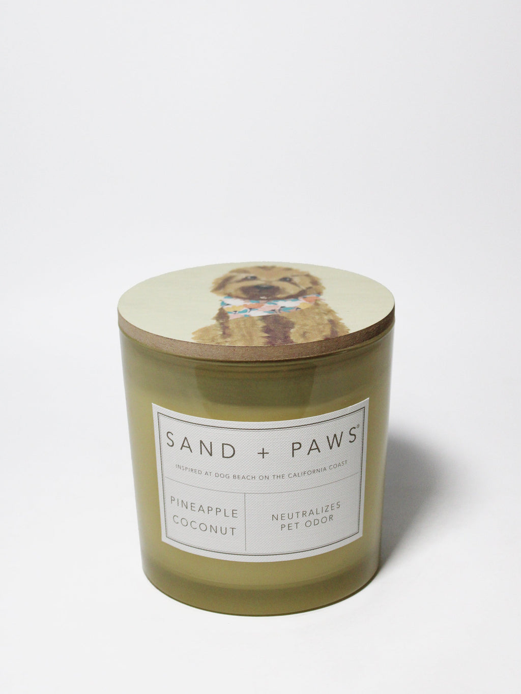 Aromatic Sand + Paws Pineapple Coconut 21 oz scented candle