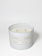Aromatic Sand + Paws Lavender Musk 12 oz scented candle