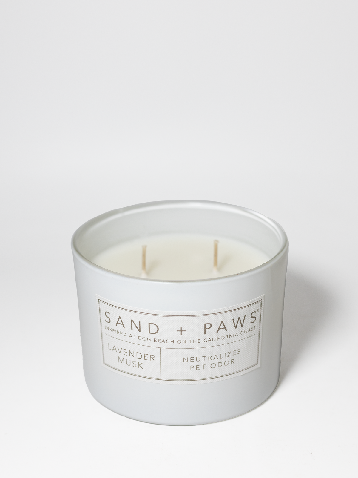 Aromatic Sand + Paws Lavender Musk 12 oz scented candle