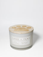 Aromatic Sand + Paws Vanilla Sandalwood 12 oz scented candle