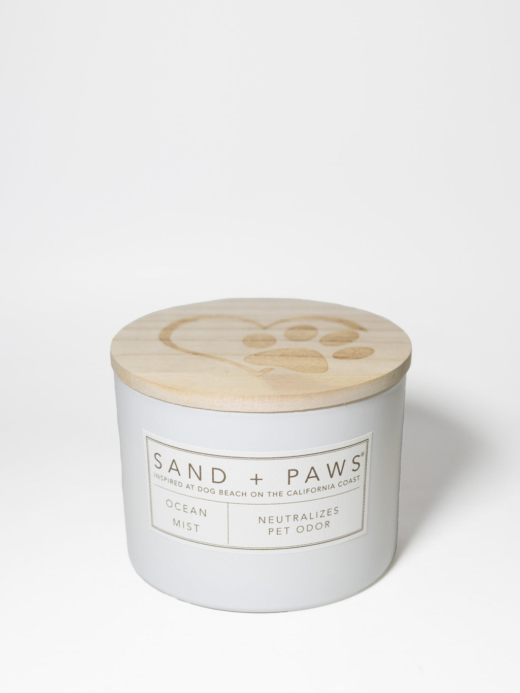 Aromatic Sand + Paws Ocean Mist 12 oz scented candle