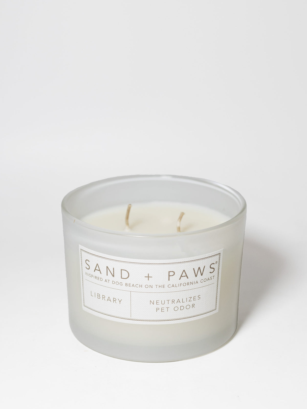 Aromatic Sand + Paws Library 12 oz scented candle