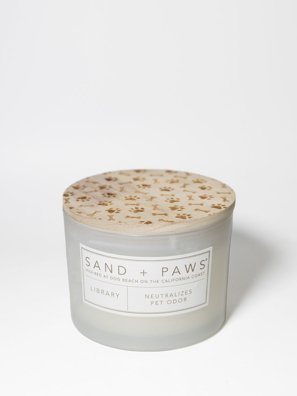 Aromatic Sand + Paws Library 12 oz scented candle