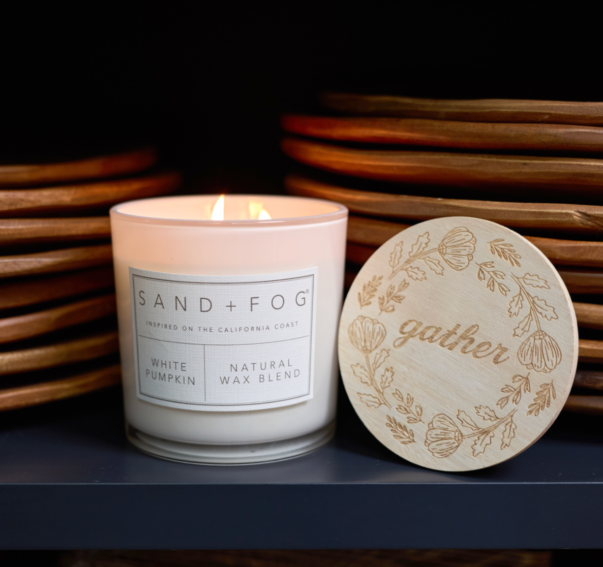 Aromatic White Pumpkin 21 oz scented candle