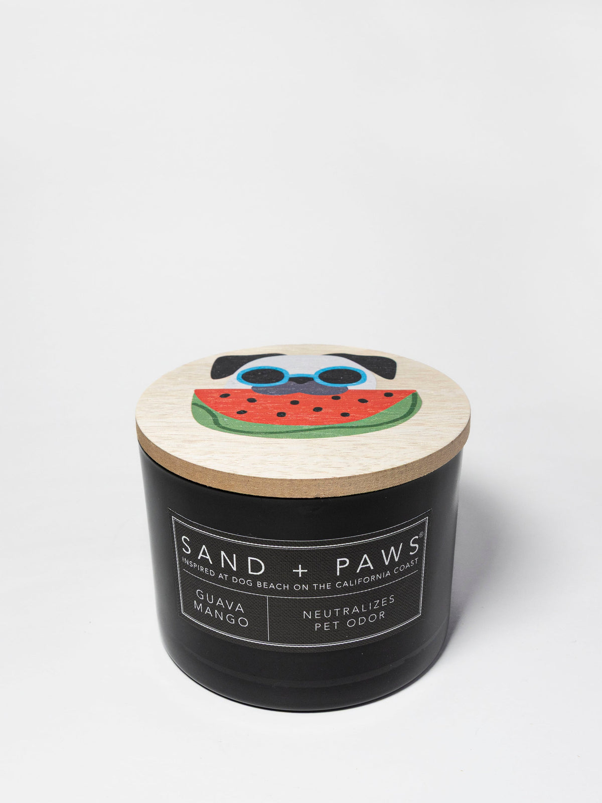 Aromatic Sand + Paws Guava Mango 12 oz scented candle