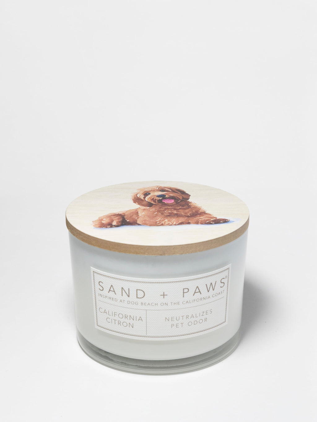 Aromatic Sand + Paws California Citron 12 oz scented candle