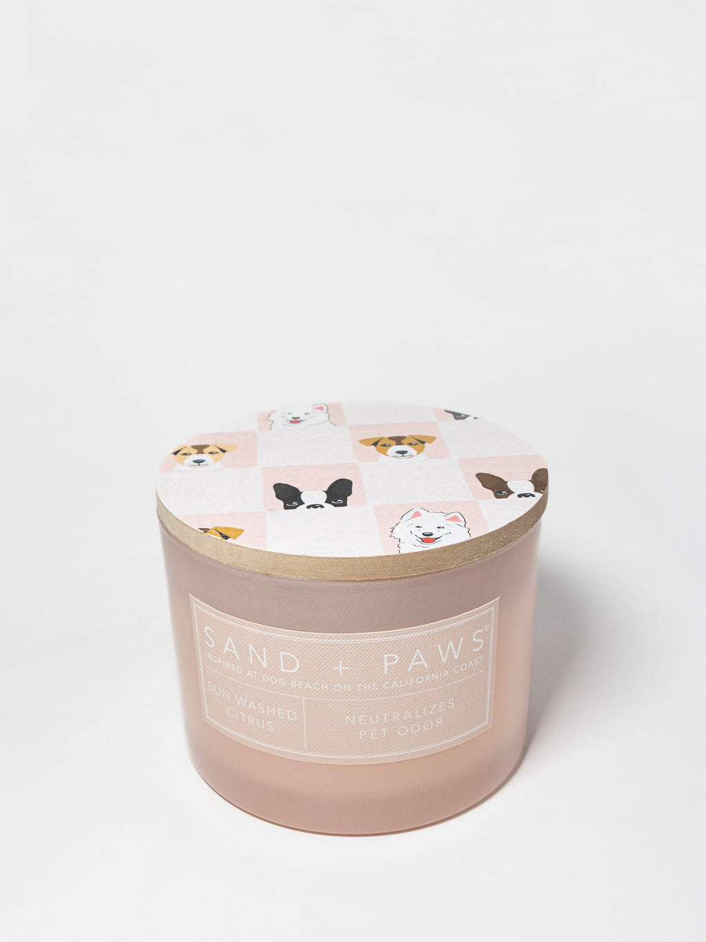 Aromatic Sand + Paws Sun Washed Citrus 12 oz scented candle