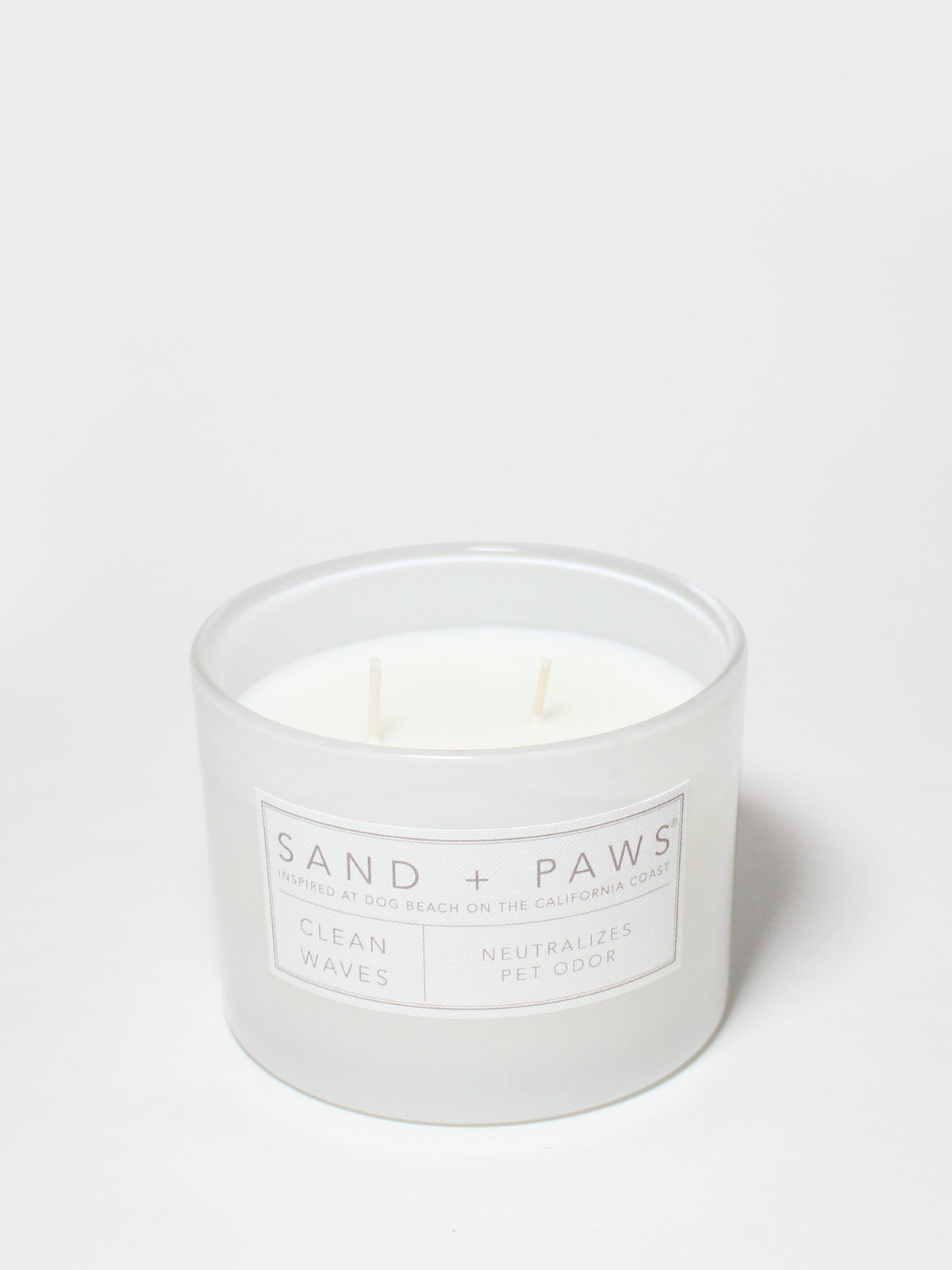 Aromatic Sand + Paws Clean Waves 12 oz scented candle