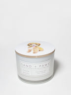 Aromatic Sand + Paws Clean Waves 12 oz scented candle