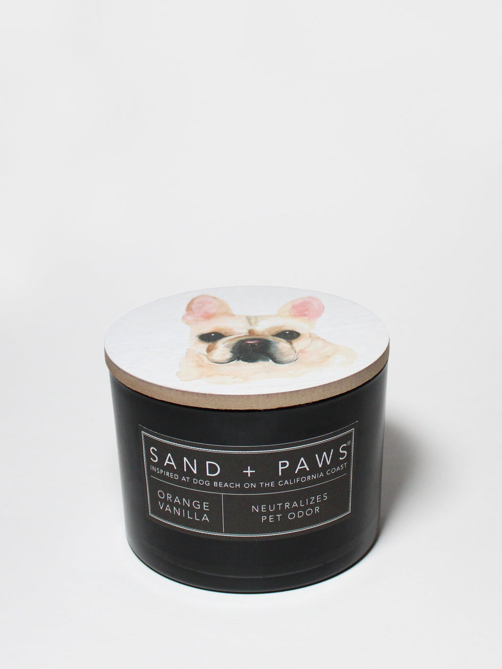 Aromatic Sand + Paws Orange Vanilla 12 oz scented candle